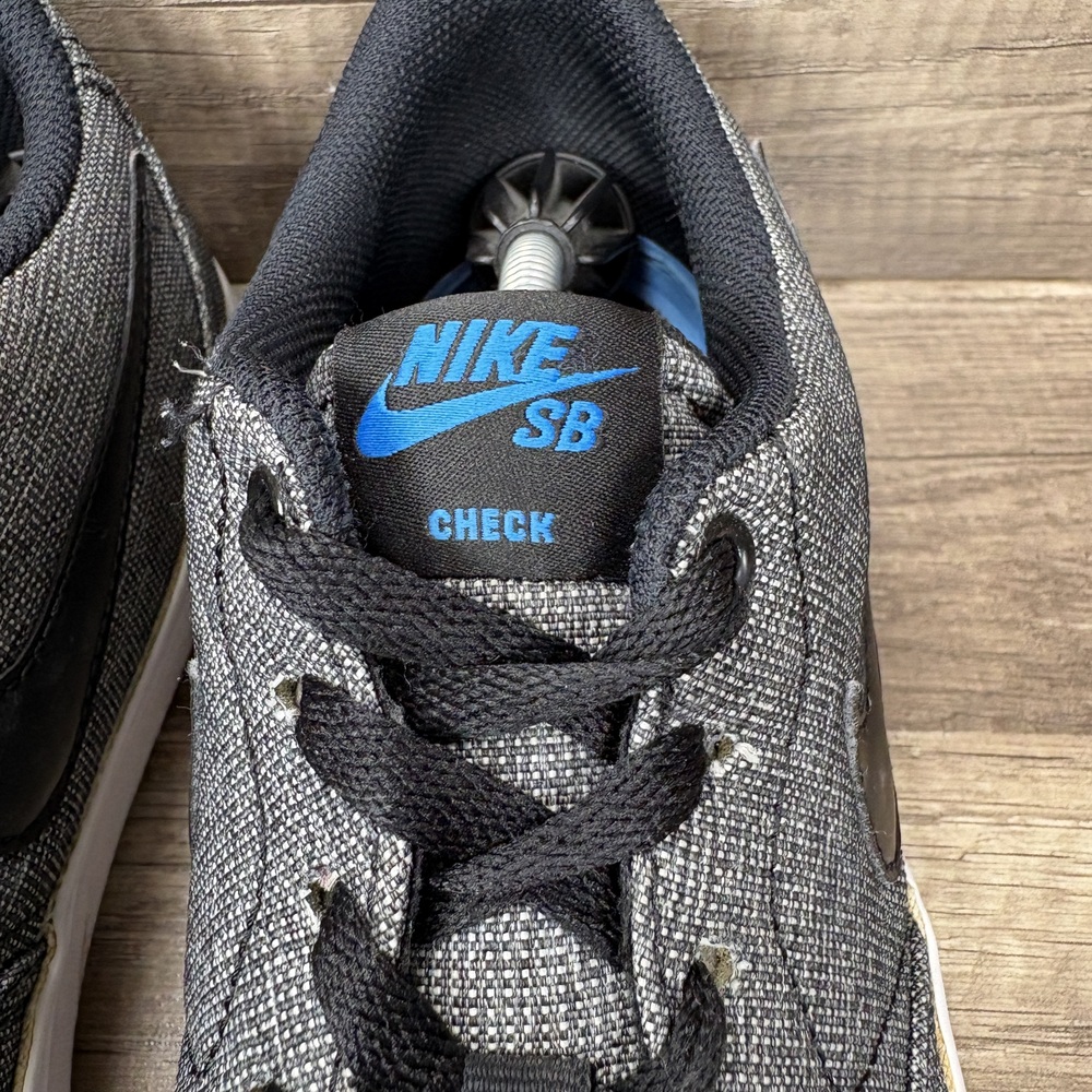 Nike SB Check Gray Black Mens US Size 10 EUR 44 843896-004 Sneakers - Picture 3 of 10